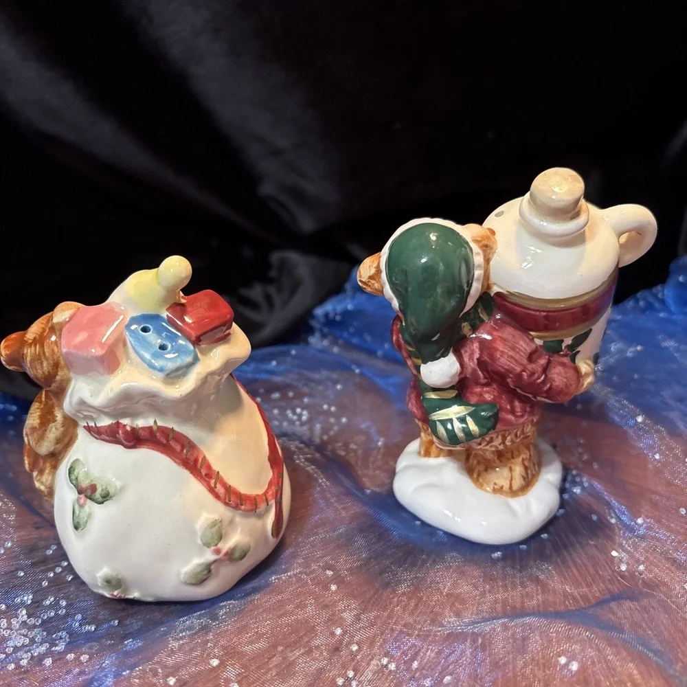 Vintage Mid‎ Century Santa Claus Ceramic Salt and Pepper Shakers from Japan